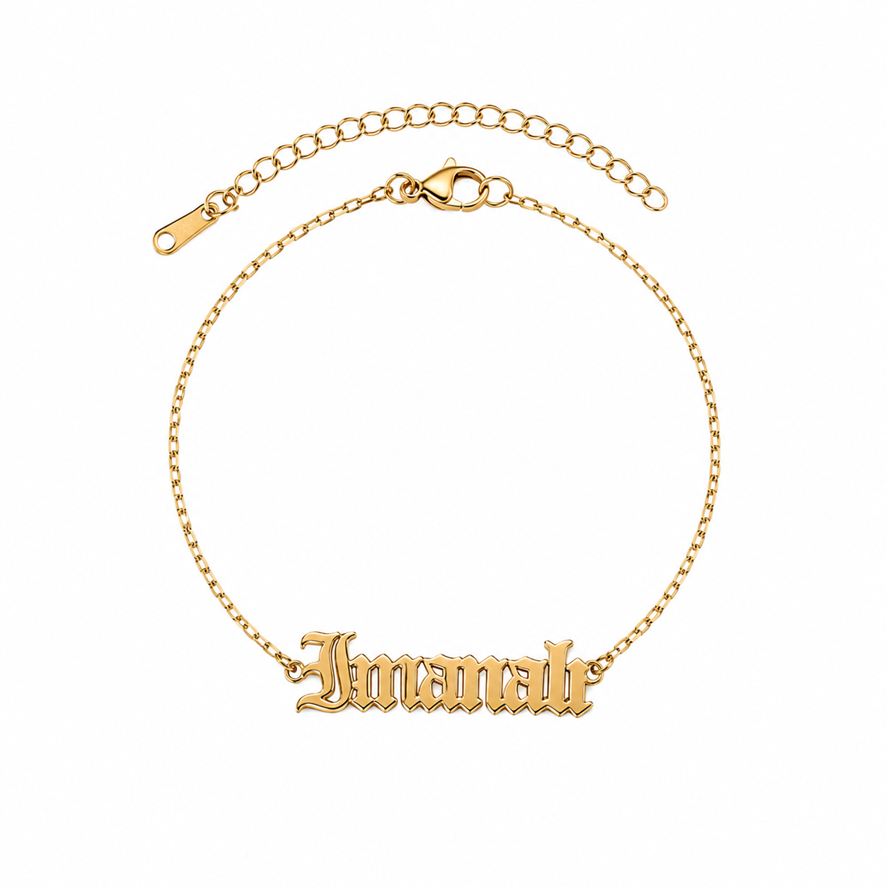 Crown Script Bracelet