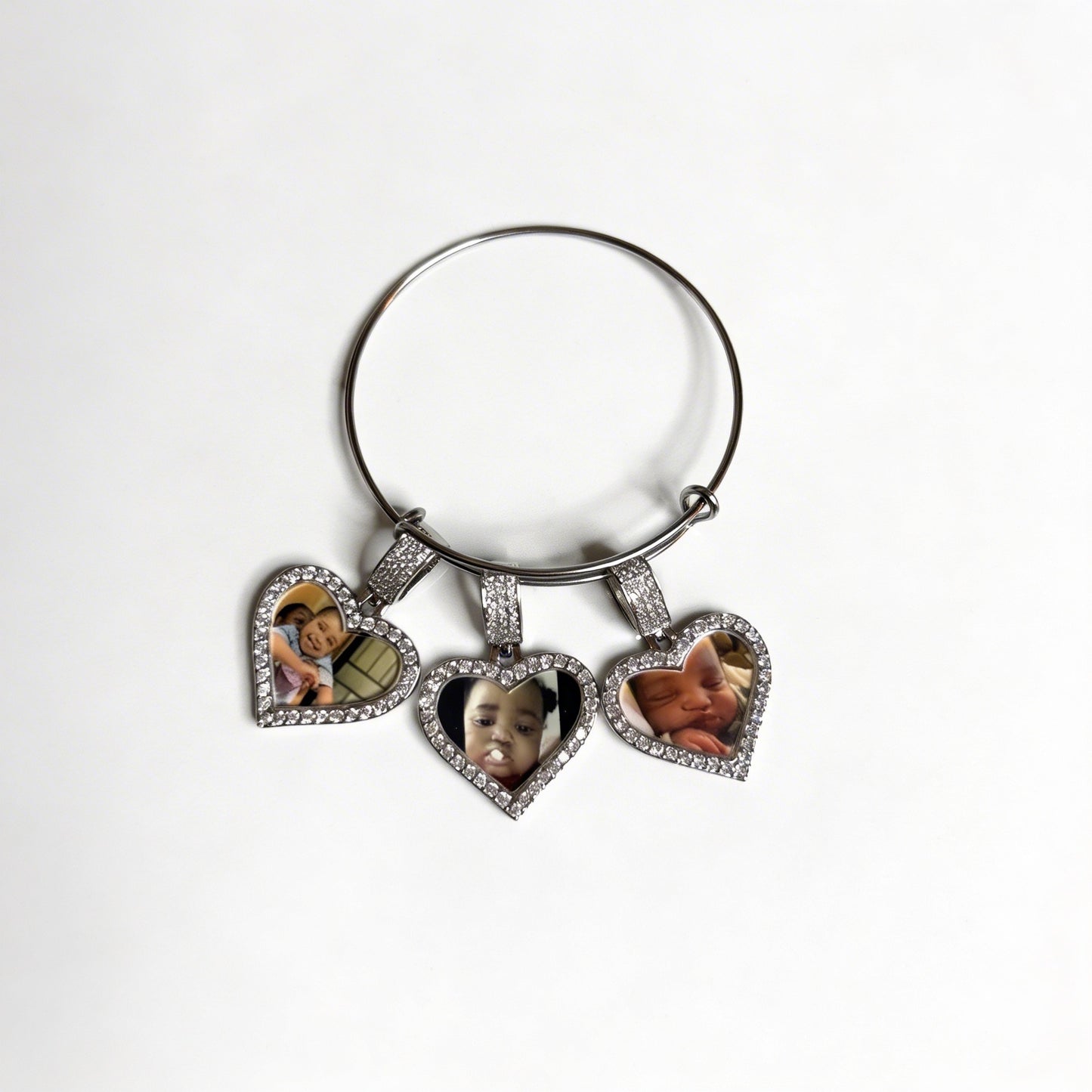 Heart Keepsake charm bangle