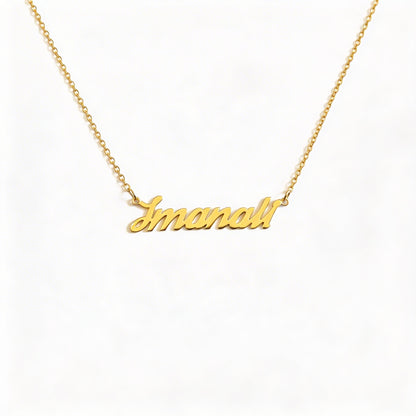 Adorned Signature Name Necklace [leave font number in box]