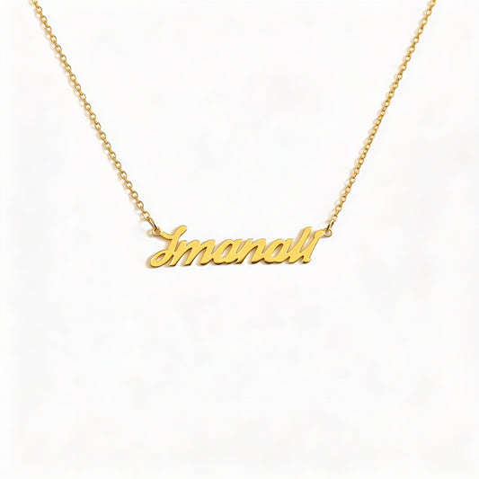 Adorned Signature Name Necklace [leave font number in box]